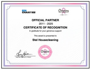 Certificate for Cleaning for a Reason